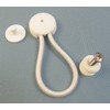 StayPut Bungee/Shock Cord Fastener, White w/White Surface Attachment & Mounting