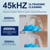Upgraded Ultrasonic Retainer Cleaner, 45kHz Retainer Cleaner Machine for Denture