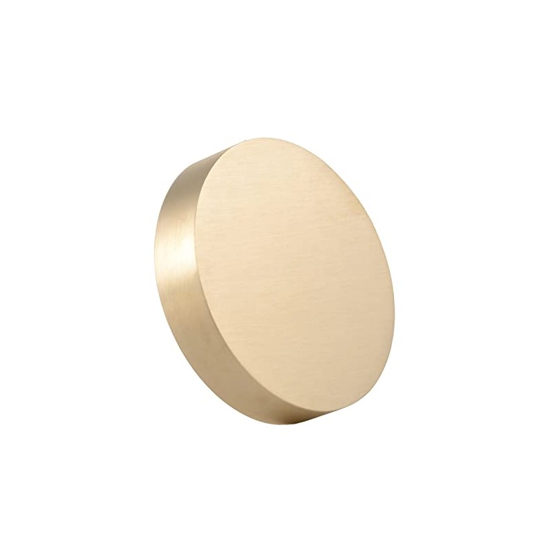 USAMILY Solid Brass Round Block, Diameter 80mm/3.15 inch, Thickness 12mm/0.47