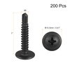 sourcing map Pack of 200 Self-Tapping Phillips Screws #8 x