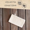 sositex | Wash Mitt, 14 x 25 cm, Premium Linen