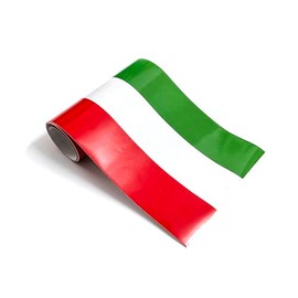 PTDecals 150cm*15cm/ 59"* 6" PVC Sticker Italian IT Flag Tri-Coloured Stripe Graphic Decals Patches for Vehicle Motor Car Body Mirrors Side Skirts Trunk Boot Tailgate Bumper Door Windows