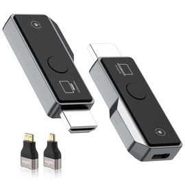 Gityso Wireless HDMI Transmitter and Receiver, Tiny Plug & Play 2.4G/5G Portable Wireless HDMI Extender HDMI Transmitter and Receive for Streaming Video/Audio from Laptop/PC to HDTV/Projector/Monitor