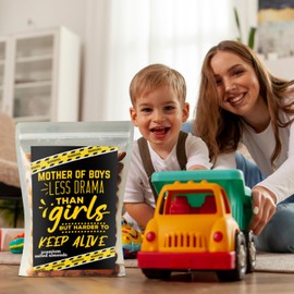 Mother of Boys Salted Roasted Almonds for Mothers Day Basket Ideas Snacks for Mom Low-Carb Protein Boy Mom Gifts Motherhood Humor Parenting 8 oz