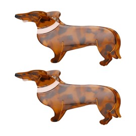 Pack of 2 Dachshund Hair Clips, Cute Hair Clips, Creative Styling Hair Clips, Interesting Hair Clips, Hair Decoration Accessories