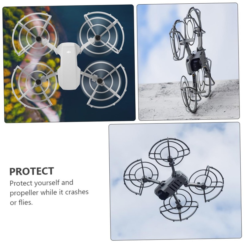 Vaguelly 4pieces Drone Propeller Guard Lightweight Protective for Mini Easy