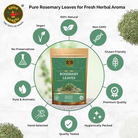 Spice Magic Dried Rosemary Leaves, 3 oz (85 g) |Culinary Herb for Cooking, Seasoning, Meats, Seafood, Infused Oils, Dips & Herbal Teas