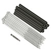Ypzxola 10-Pack Gutter Screws 7-Inch with Black Ferrule - Rust-Resistant