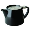 FORLIFE Stump Teapot with SLS Lid and Infuser, 18-Ounce, Black