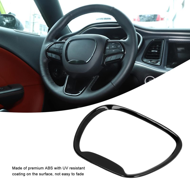 Steering Wheel Trim Set for Challenger 2015-2019 2014-2019 Grand Cherokee
