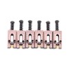 6PCS Guitar Saddles with Roller Bridge Guitar Repair Parts (Red