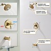 Shower Tub Faucet Sets Complete with Diverter, 5 Spray Settings,