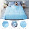 Seyfote Summer Cooling Comforter King Size, Blue & Gray, 90