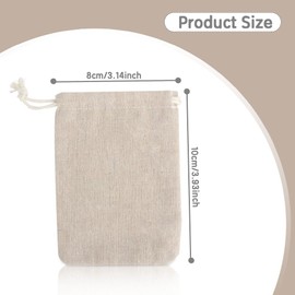 Hessian Bag,Small Drawstring Burlap Bags,30PCS 8×10cm Cotton Drawstring Gift Bag for Present,Reusable Gift Hessian Sack,Vintage Mesh Jewellery Favour Bags for Wedding Party Valentine's Christmas
