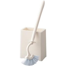 Yamazaki Sangyo Toilet Brush with Case, Satto White 135059