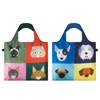 LOQI SC-PK"Stephen Cheetham Cats/Dogs" Reusable Shopping Bag (Pack of 2)