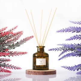 PRISTINE Lavender Dream Reed Diffuser for Home | Fresh Lavender & Eucalyptus Room Fragrance Reed Diffusers, Oil & Room Diffusers with Reeds Stick Set | Home Fragrance Scent Diffuser for Relaxation