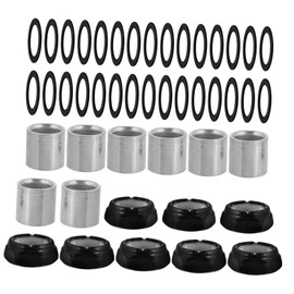 Kisangel Skateboard Tech Hardware Kit 56pcs Universal Fit Accessories for Metal Screws Nuts Washers Sleeves Spacers Speed Rings