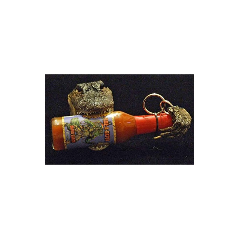 Fume A Gator Alligator Cajun Hot Sauce with Free Gator