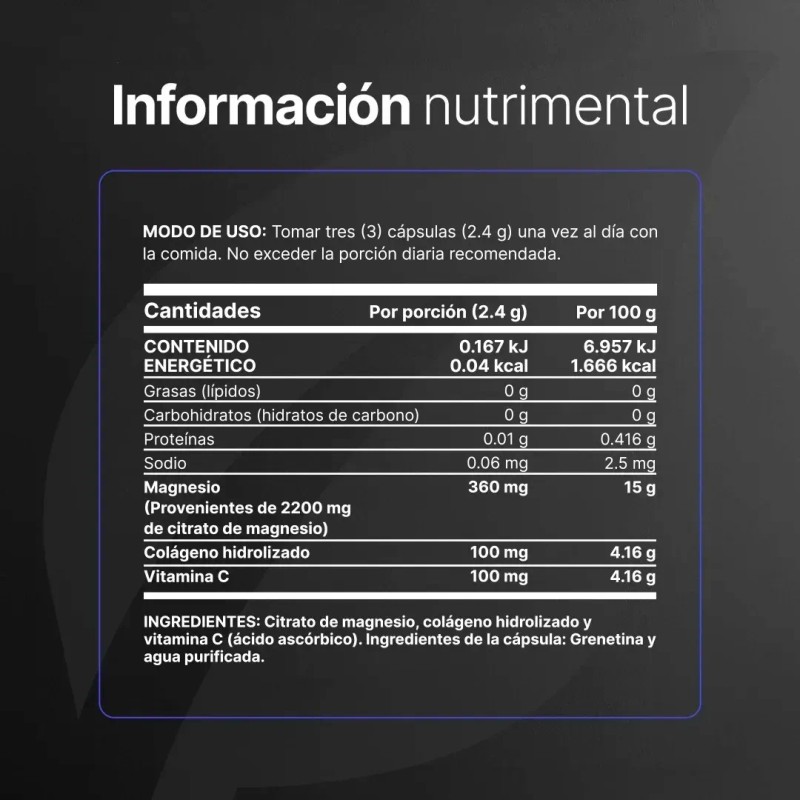 Citrato Magnesio 240 Cápsulas Life Citrate Mag