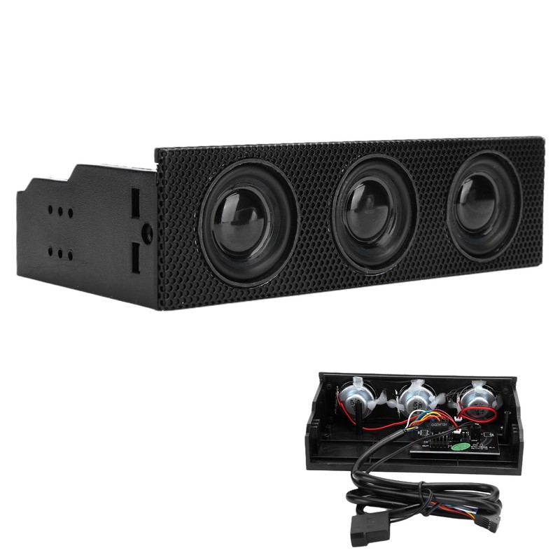 PC Front Panel Speaker Stereo Surround Computer Case Builtin Mic