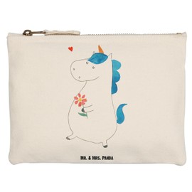 Parent-New - Mr. & Mrs. Panda S Makeup Bag Unicorn Walking, White, L Schminktasche