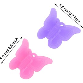 MUUZLL 50 Pack Butterfly Hair Clips Pastel Hair Clips Mini Cute Clips Hair Accessories for Hair 90s Girls Women, Matte Colors