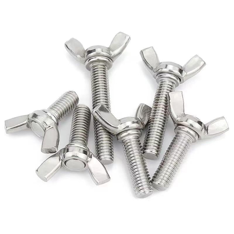 M8-1.25 x 60mm 304 Stainless Steel Wing Butterfly Screws Bolts,Wing