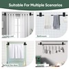 ZNONOX Curtain Rods No Drilling for Windows 30 to 90