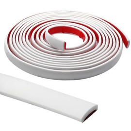 Murtenze 10 ft Peel and Stick Trim, Waterproof Molding Trim Self Adhesive Trim, Flexible Borders for Walls/Backsplash(White)