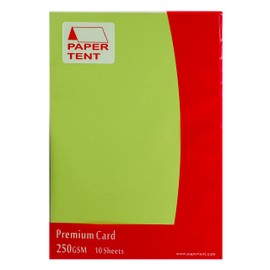 Papertent A4 Premium Card 250gsm 10 Sheets per Pack - Celery Green