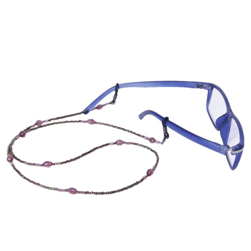 KONAMO Shell Glass Beads Glasses Chain Holder Anti-Slip Sunglasses Retainer