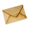 Wanderings Handmade Antiqued Envelope with Deckle Edge - 4.25 x