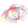 Cat Ear Headband, Headband with Cat Ears 10 Colours Plastic