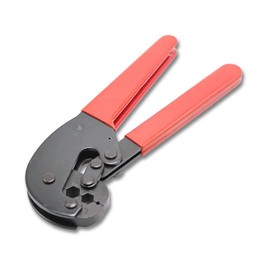 ZONADAH Red Coaxial F-Connector Crimping Tool Heavy Duty Carbon Steel Hand Crimping Pliers F-Type Connector Aerial Coaxial Pliers F-59/6/11 RG59, RG62, RG6 Satellite TV Cable Screw Crimp