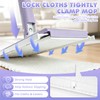 Hands Free Flat Mop with 63" Long Handle, Clamp Mop,Click