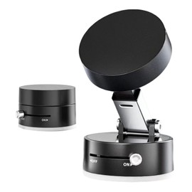 2025 Nuevo Vacuum Magnetic Suction Phone Holder, Plegable Y RetráCtil De Doble Cara MagnéTica Del TeléFono, 360° Rotation Sucker Magnetic Phone Holder, Para Todos Los TeléFonos De Soporte (Ferroso)