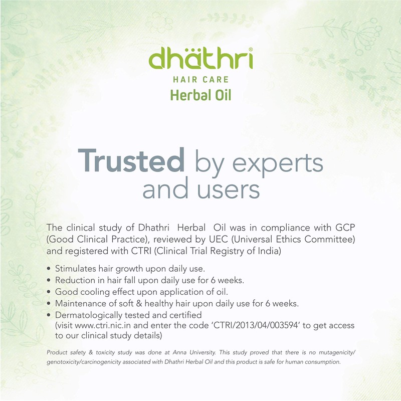 Dhathri Hair Care Herbal Oil - 100 ml (Pack of