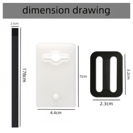 Pool Solar Cover Reel Attachment Kit, 8pcs Solar Reel Plate Buckle, Swimming Pool Cover Roller Attachment Straps Gear Belt Kit for Inground Pools (Black)