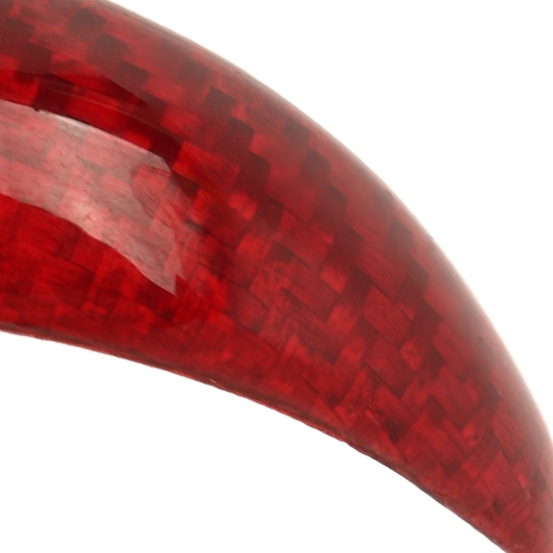 Gear Shift Knob Cover Red Red Carbon Fiber Shifter Lever