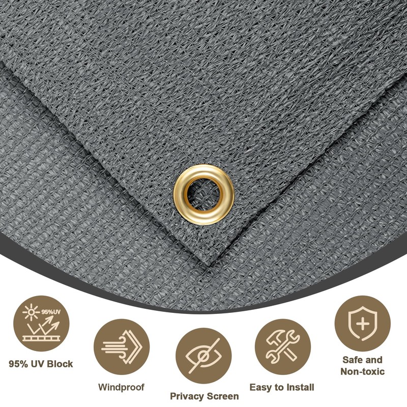 LOVE STORY Sun Shade Cloth with Grommets 4/6/8/10/12/14/16 Pergola Shade