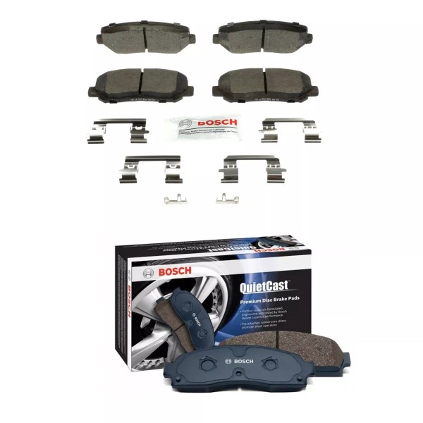 Bosch Blue Ceramic Front and Rear Disc Brake Pad Kit