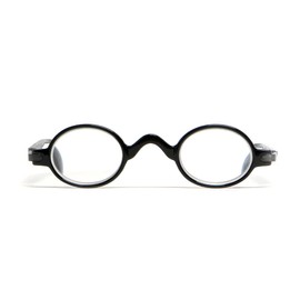 Calabria R314/R501S Vintage Retro Metal Reading Glasses +4.00 Black Men Women Designer Professor Round Single Power Readers
