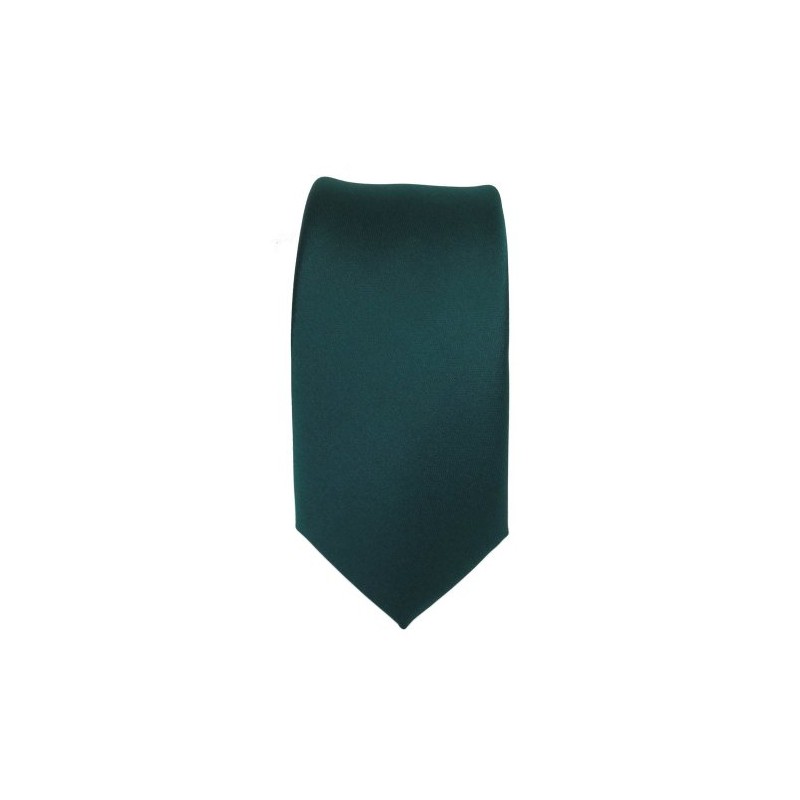 TigerTie Slim Satin Tie in Solid Colour in Various Colours