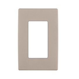 Leviton One-Gang Screwless Snap-On Wallplate, REWP1-CA, Café Latte