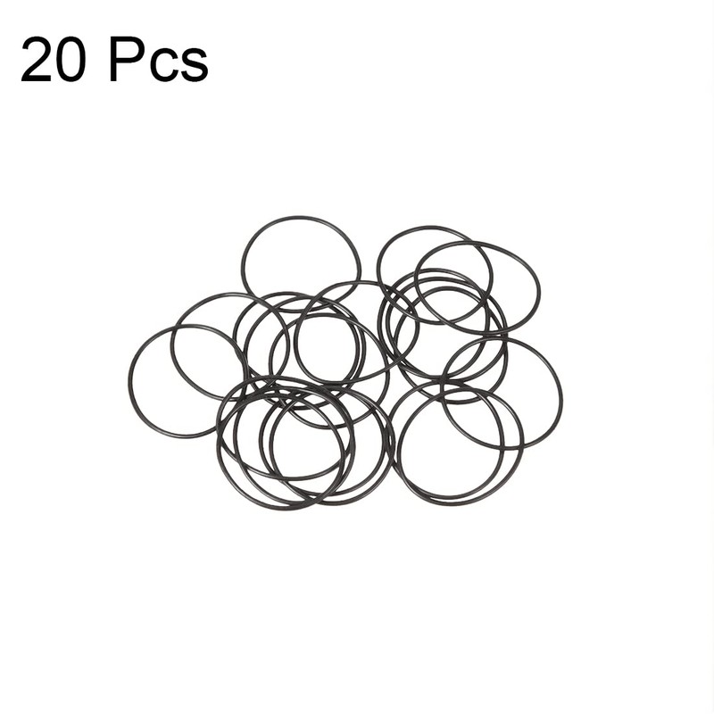 sourcing map Metric Nitrile Rubber O-Rings Seal Rubber 24mm Outer