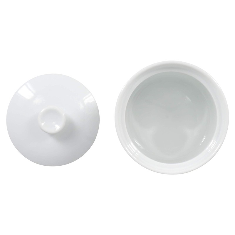 BIA Cordon Bleu Kitchen Accessories Porcelain Salt Boxes, 4", White