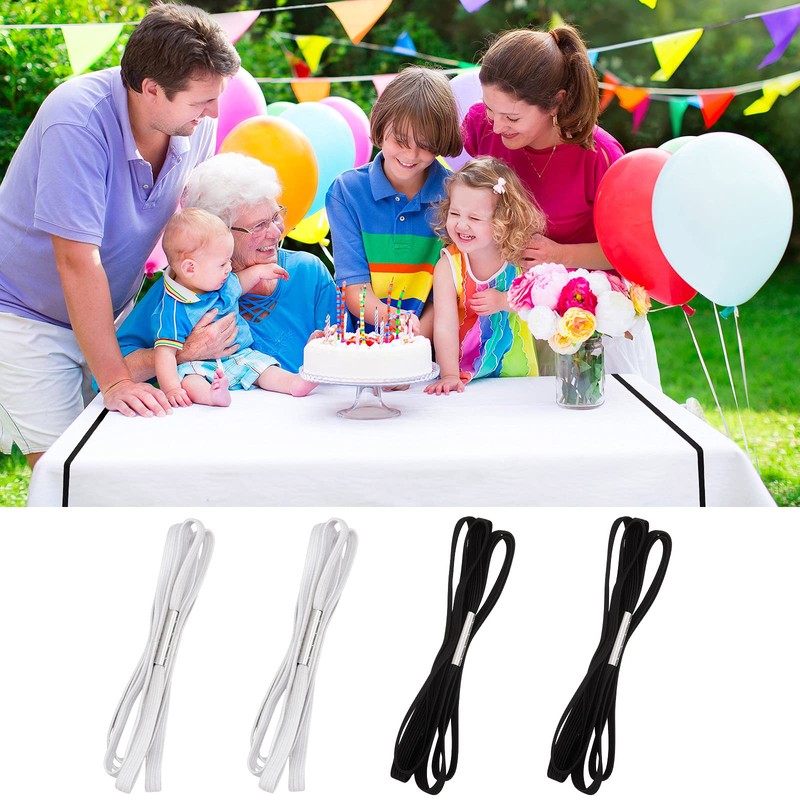 Riakrum Table Bungees Tablecloth Strap Band Tablecloth Bungee Cord to