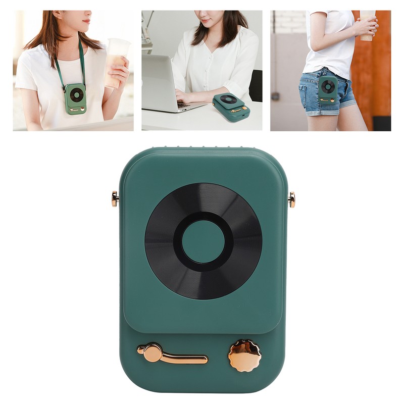Portable Necklace Fan Desktop Handheld 3 Speed Adjustable Fan with