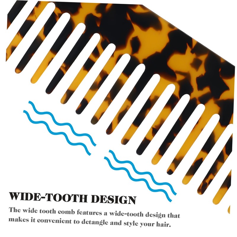 Baluue 2 Pcs Wide Tooth Hair Comb Detangling Comb for